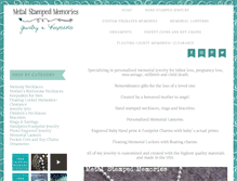 Tablet Screenshot of metalstampedmemories.com